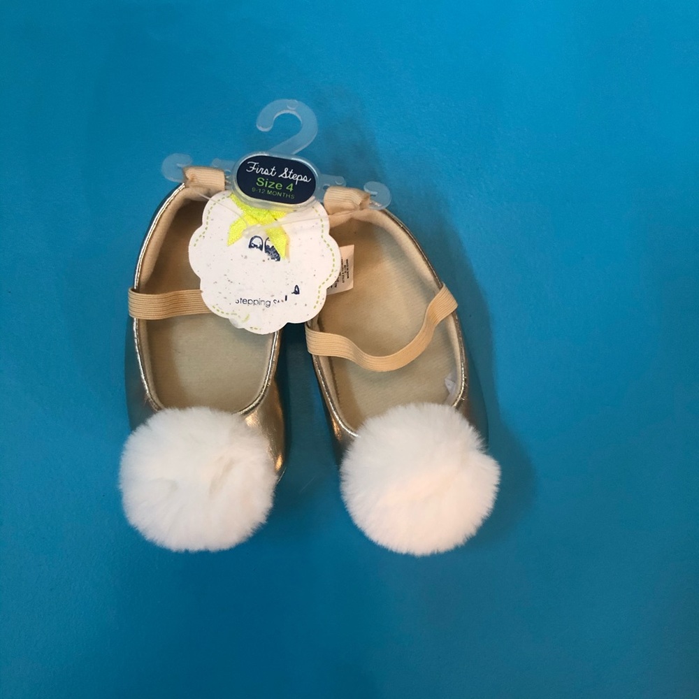 Gold Baby Shoes